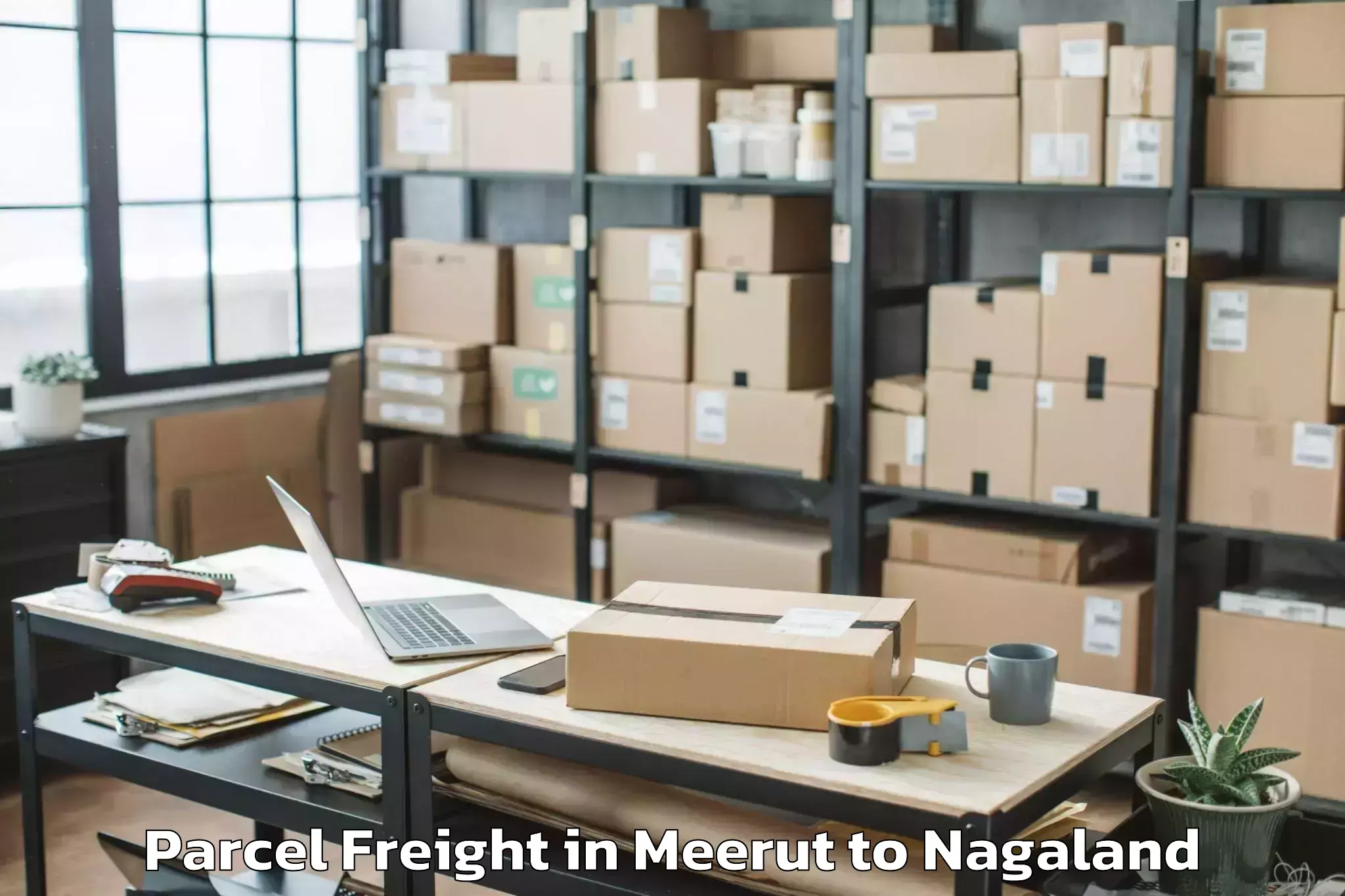 Leading Meerut to Zunheboto Parcel Freight Provider